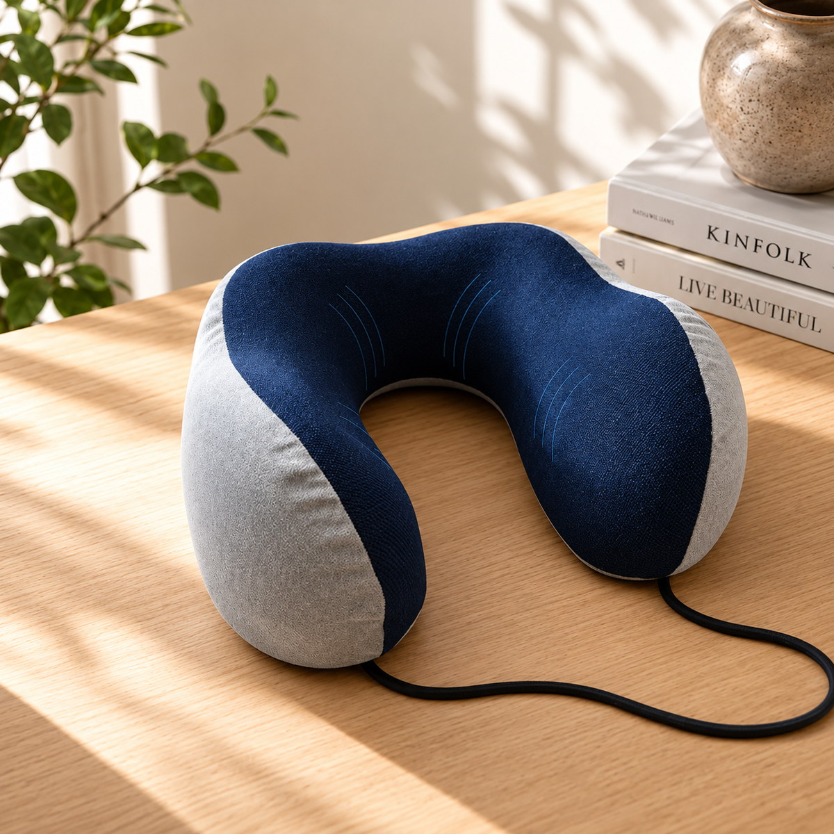 Memory Foam Travel Neck Pillow – Comfortable Neck Support