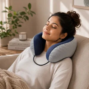 Memory Foam Travel Neck Pillow – Comfortable Neck Support